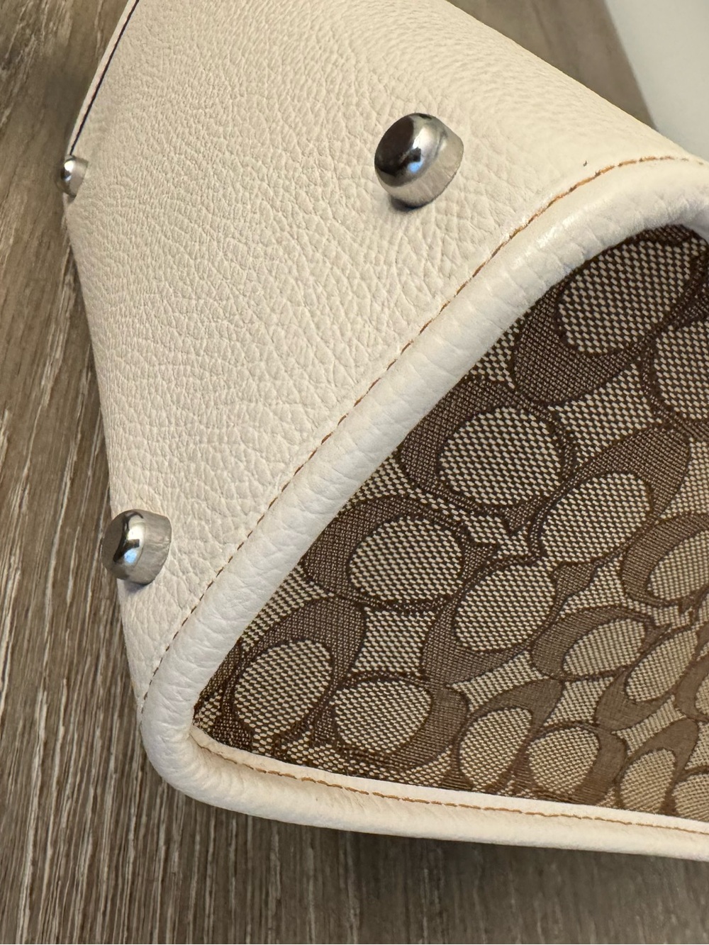 Coach Dempsey Tote 22 in signature jacquard - Picture 7 of 9